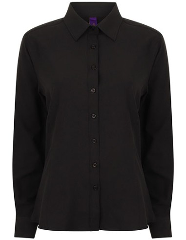 HEN-H591-Ladies Wicking Long Sleeve Shirt